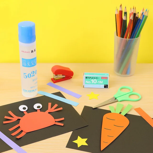 Kids Crafting and Stationery Set – Safe 4-Piece Creative Kit