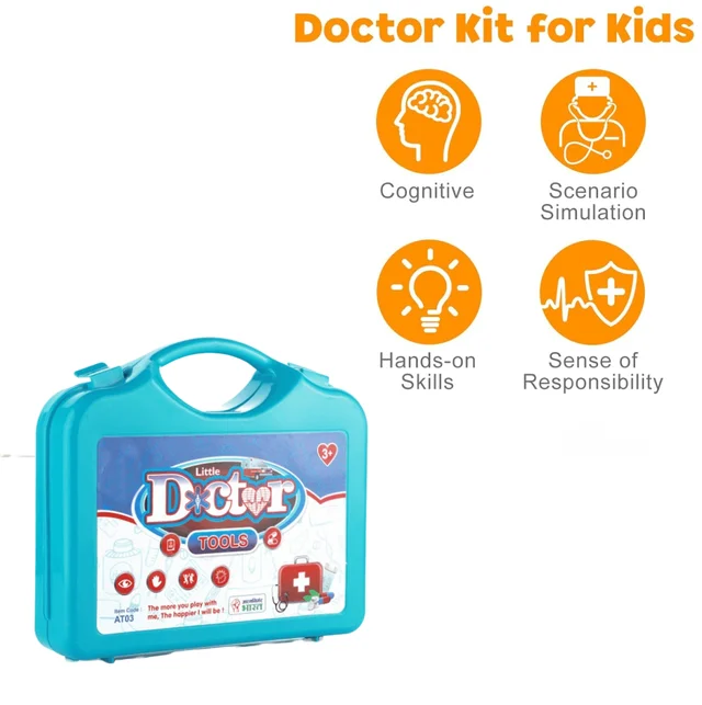 Kids Doctor Set – Educational Pretend Play Medical Kit | Dollura