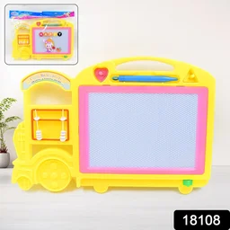 Kids Drawing Board – Bus Shape Erasable Slate | Inventive Play
