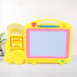 Kids Drawing Board – Bus Shape Erasable Slate | Inventive Play