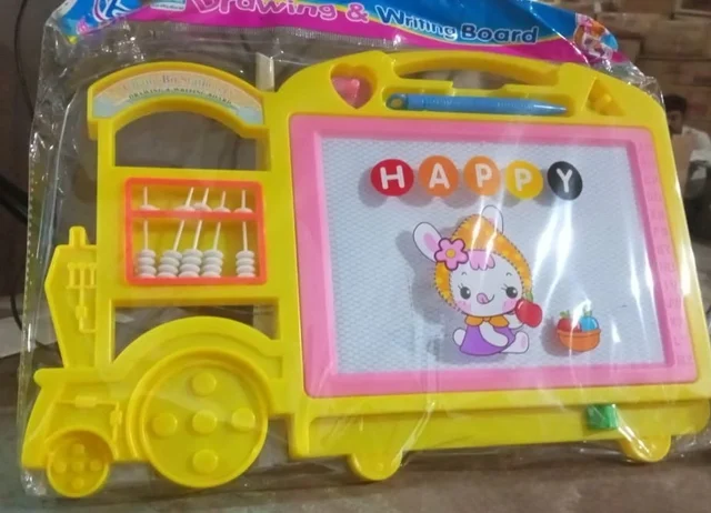 Kids Drawing Board – Bus Shape Erasable Slate | Inventive Play