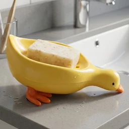 Kids Duck-Shaped Soap Holder – Fun & Waterproof Bathroom Accessory