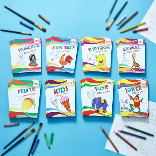 Kids Educational Colouring Book Set – 40-Piece Multi-Theme Fun