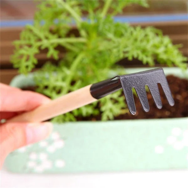 Kids Garden Tools Set – 3 Pcs Trowel, Shovel, Rake | Play & Move