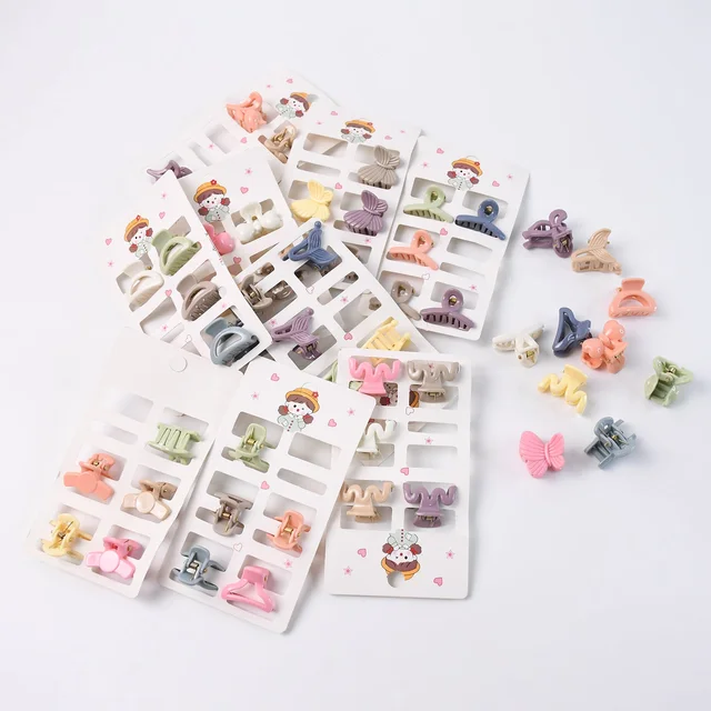 Kids Hair Clips – Multicolour Butterfly Mini Claw Set (6-Pcs) | Calm & Curl
