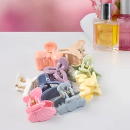 Kids Hair Clips – Multicolour Butterfly Mini Claw Set (6-Pcs) | Calm & Curl