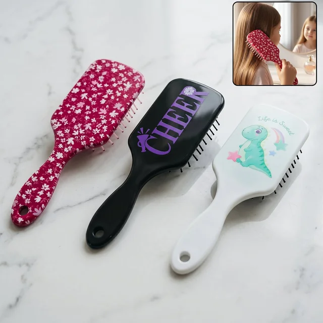 Kids Hair Comb – Colorful Cartoon Designs for Gentle Detangling