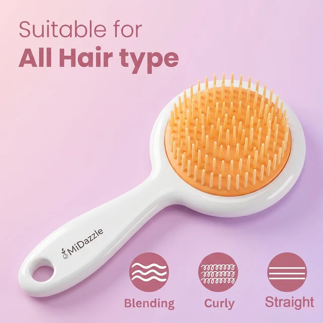 Kids Hair Comb – Soft Bristles with Cute Star Design for Gentle Detangling