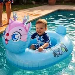 Kids Inflatable Cartoon Animal Swim Ring – Safe Water Support