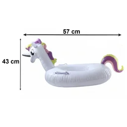 Kids Inflatable Unicorn Swim Ring – Durable Pool Float with Handles