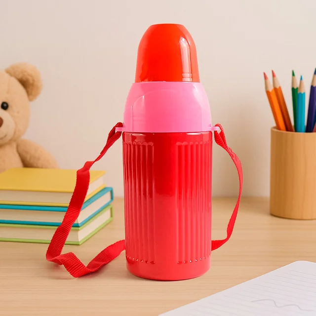 Kids Insulated Water Bottle – 500ml Leakproof with Strap