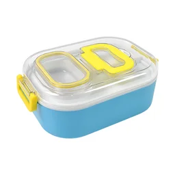 Kids Lunch Box – Durable Plastic with Spoon & Fork | Lunchie Bunchie