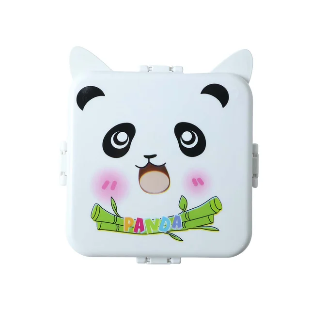 Kids Lunch Box with Compartments – Panda Design & Utensils for School & Travel