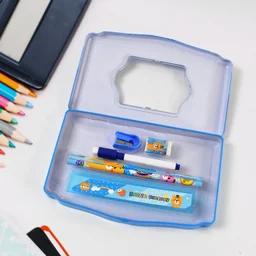 Kids Metal Compass Box Set – Durable 6 Pc Stationery | Deskrova