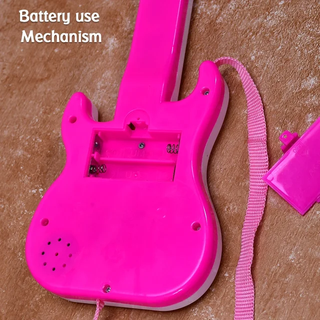 Kids Mini Guitar Toy – Battery Operated & Light-Up | Colorful Creations