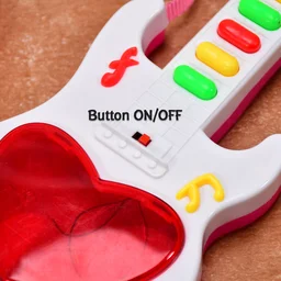Kids Mini Guitar Toy – Battery Operated & Light-Up | Colorful Creations