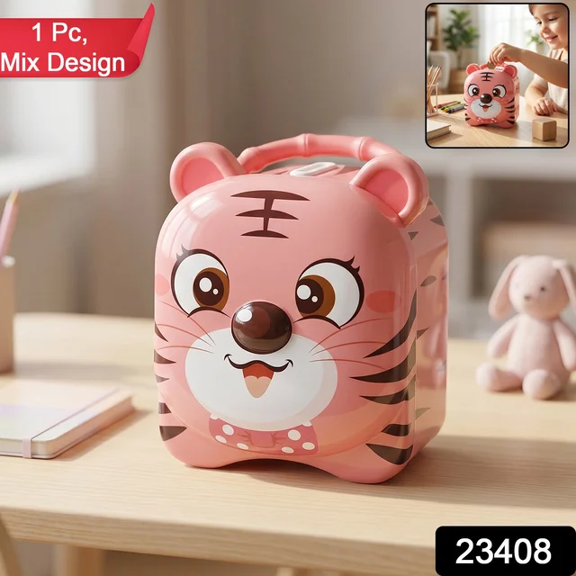 Kids Money Bank – Durable Metal Piggy Bank with Lock & Key