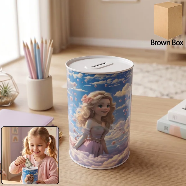 Kids Money Bank – Durable Princess Saving Box for Children