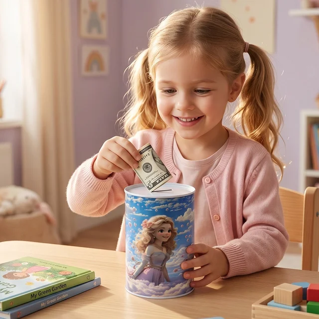 Kids Money Bank – Durable Princess Saving Box for Children