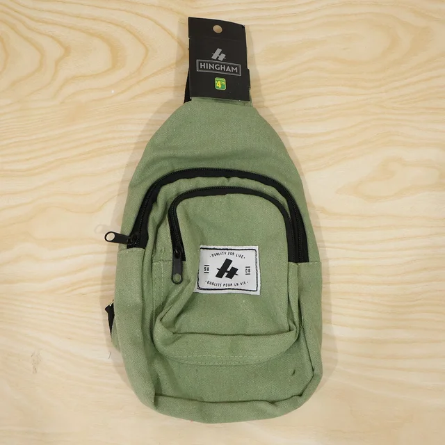 Kids Multi Pocket Sling Crossbody Chest Bag Canvas Bag for Little Boys Girls (1 Pc)