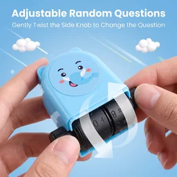 Kids Multiplication Practice Math Roller Stamp with Refillable Ink Bottle (1 Pc)