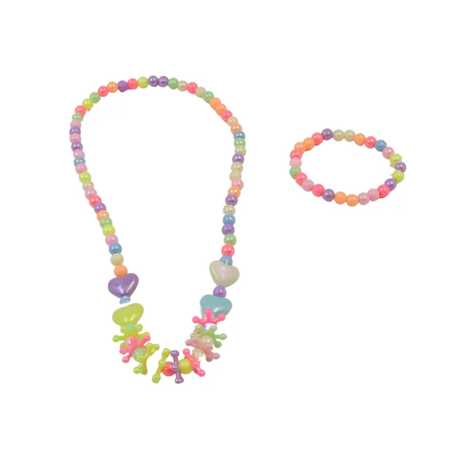 Kids Pearl Necklace Set – Adorable 2 Pc Combo for Girls | TinyTrendy
