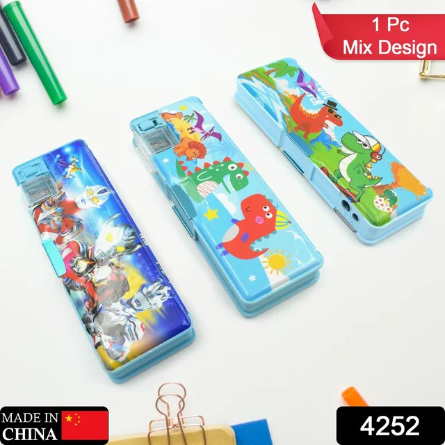 Kids Pencil Case – Dual Compartment Stationery Box | Deskrova
