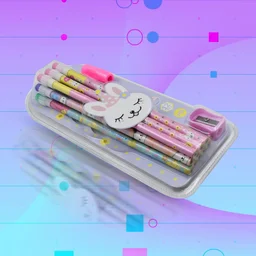 Kids Pencil Set – Cute Animal Design with Sharpener & Eraser | InkGlow