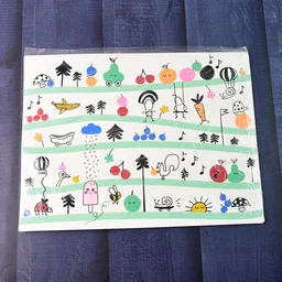 Kids Placemat Set – Colorful Cartoon Designs, Easy Clean