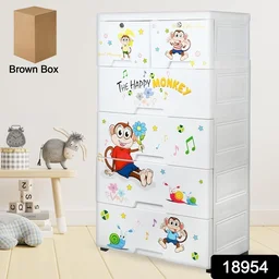 Kids Plastic Chest of 6 Drawers – Multi-Purpose Storage Organizer | Packory