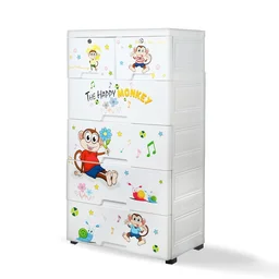 Kids Plastic Chest of 6 Drawers – Multi-Purpose Storage Organizer | Packory
