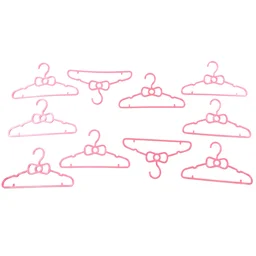 Kids Plastic Clothes Hangers Set, Cute Baby Wardrobe Hangers (10 Pcs Set)