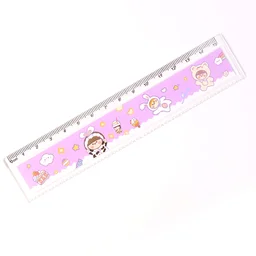 Kids Plastic Ruler – Durable Cartoon Design with Clear Markings