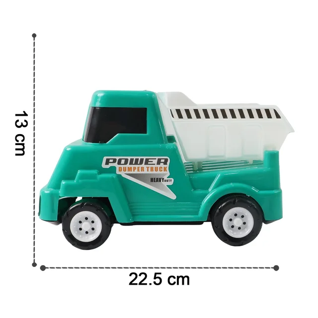 Kids Power Dumper Truck Toy – Friction-Powered Construction Play