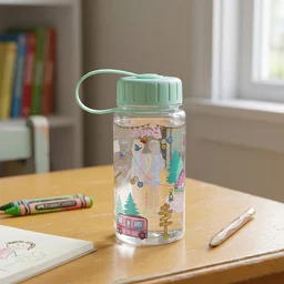 Kids Printed Water Bottle – Leakproof & Lightweight for Daily Use