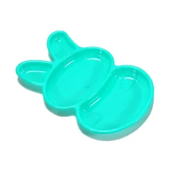 Kids' Rabbit Dish Set – Unbreakable Multicolor 6-Piece | TinyTrendy