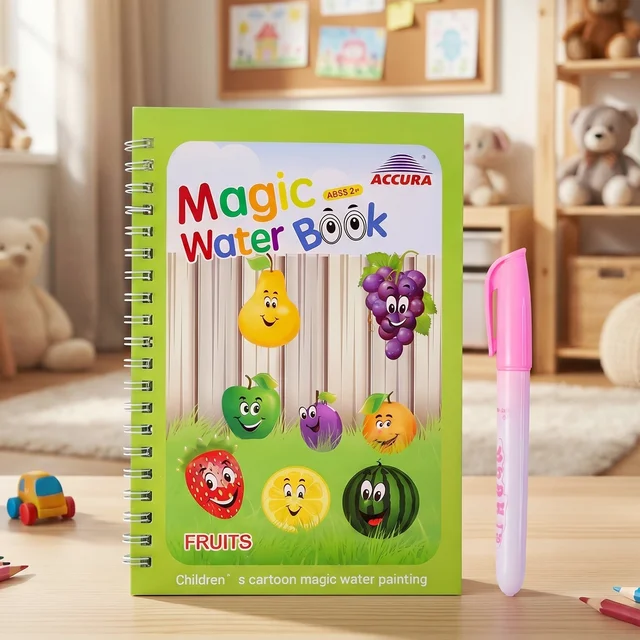 Kids Reusable Water Painting Book Set – Mess-Free Creative Fun