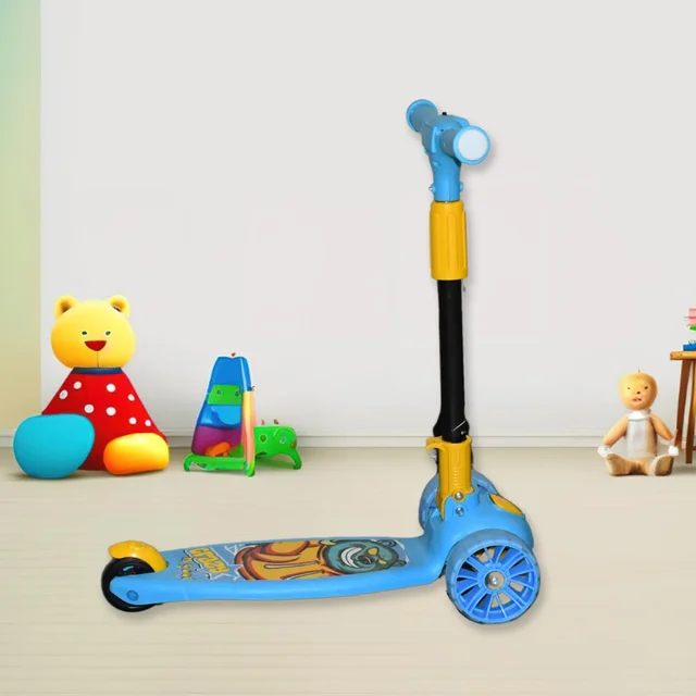 Kids Scooter – Foldable Steel Frame with Adjustable Height