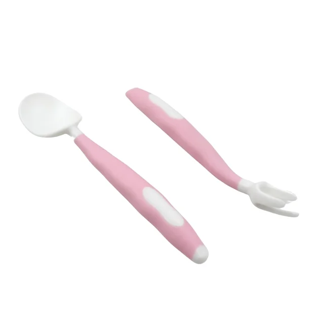 Kids Self-Feeding Utensils – Bendable Spoon & Fork Set | Quickslice