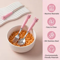 Kids Stainless Steel Cutlery Set – Safe, Durable & Portable