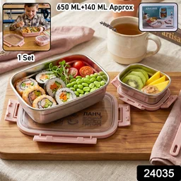 Kids Stainless Steel Lunch Box Set – Leak-Proof & Durable