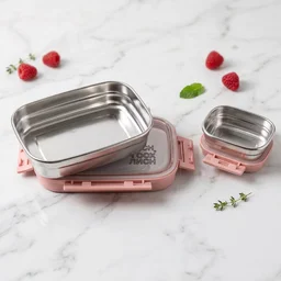 Kids Stainless Steel Lunch Box Set – Leak-Proof & Durable