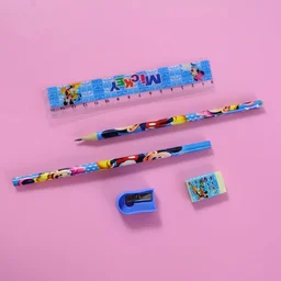Kids Stationery Kit – 5 in 1 Cartoon Style Carry Bag