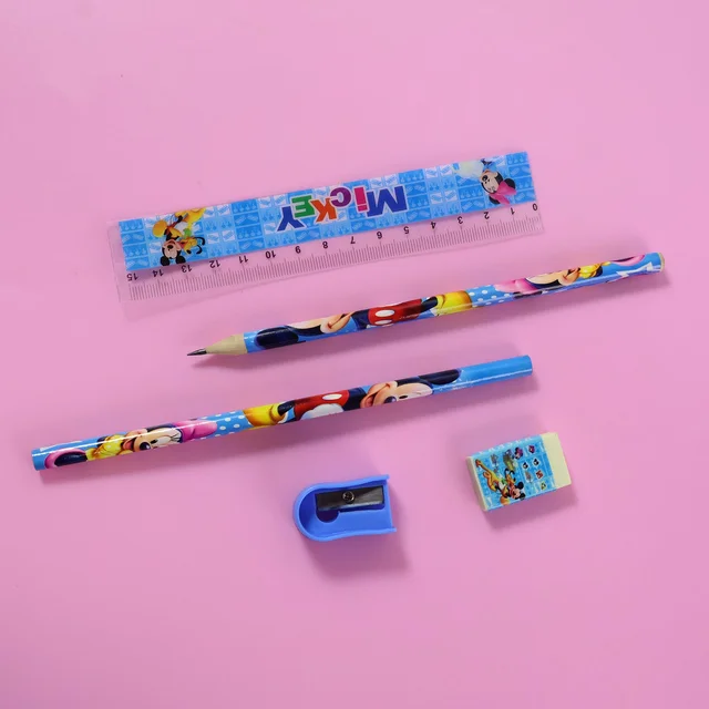 Kids Stationery Kit – 5 in 1 Cartoon Style Carry Bag