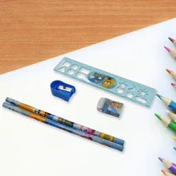 Kids Stationery Kit – 6-Piece Cartoon Set for School | TinyTrendy
