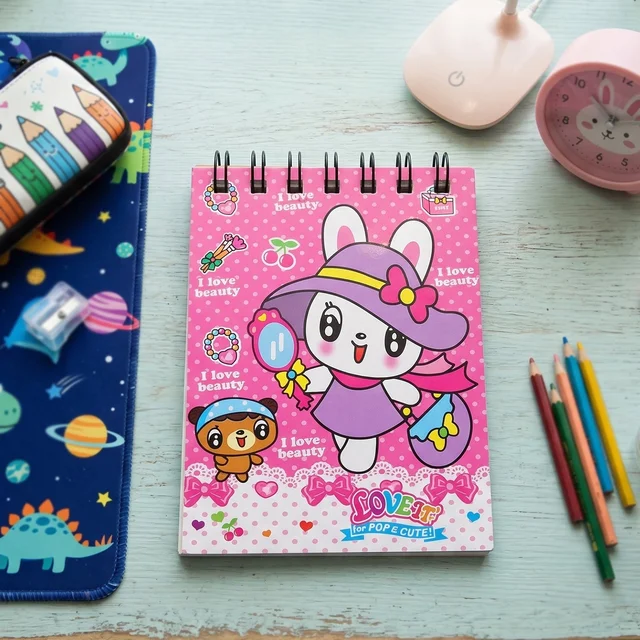 Kids Stationery Set – 7-in-1 Cute Pink Gift Pack for Girls