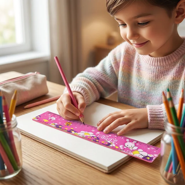 Kids Stationery Set – 7-in-1 Cute Pink Gift Pack for Girls