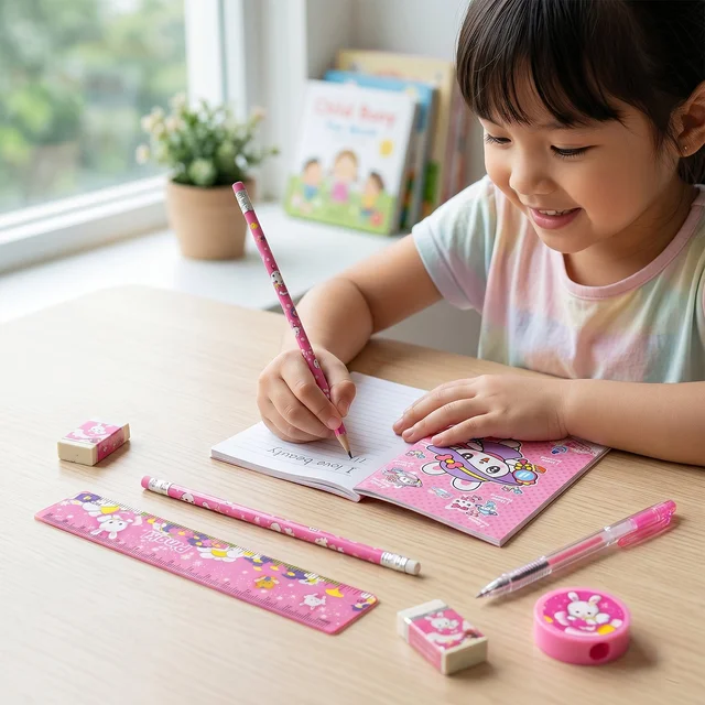 Kids Stationery Set – Complete 7-in-1 Creative School Supplies