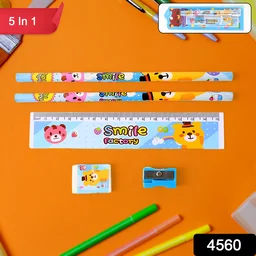 Kids Stationery Set – Wooden 5-Piece School Kit | Writezo
