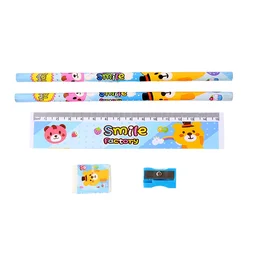 Kids Stationery Set – Wooden 5-Piece School Kit | Writezo